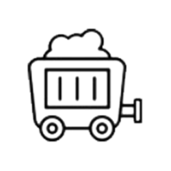 Icon Depicting A Truck Full Of Garbage